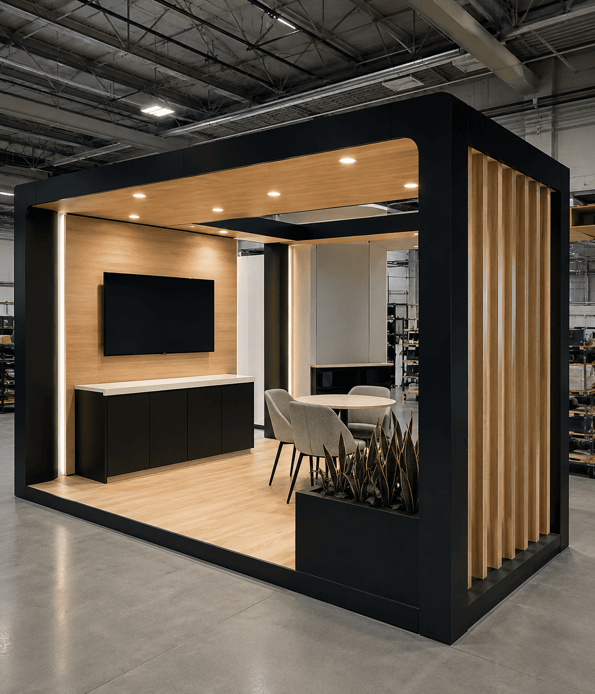 large custom trade show booth build