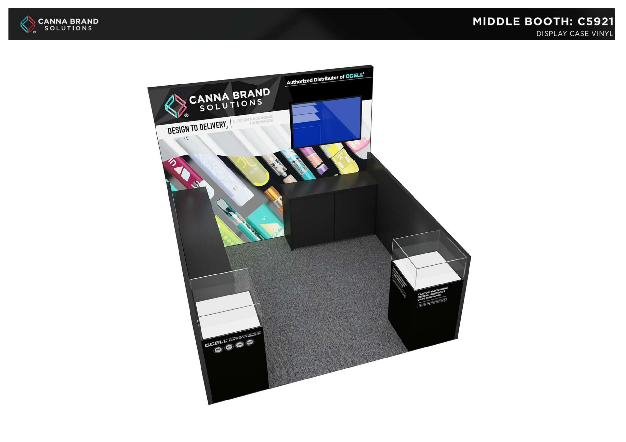 10′ x 10′ Canna Brand Solutions Booth – MJBizCon