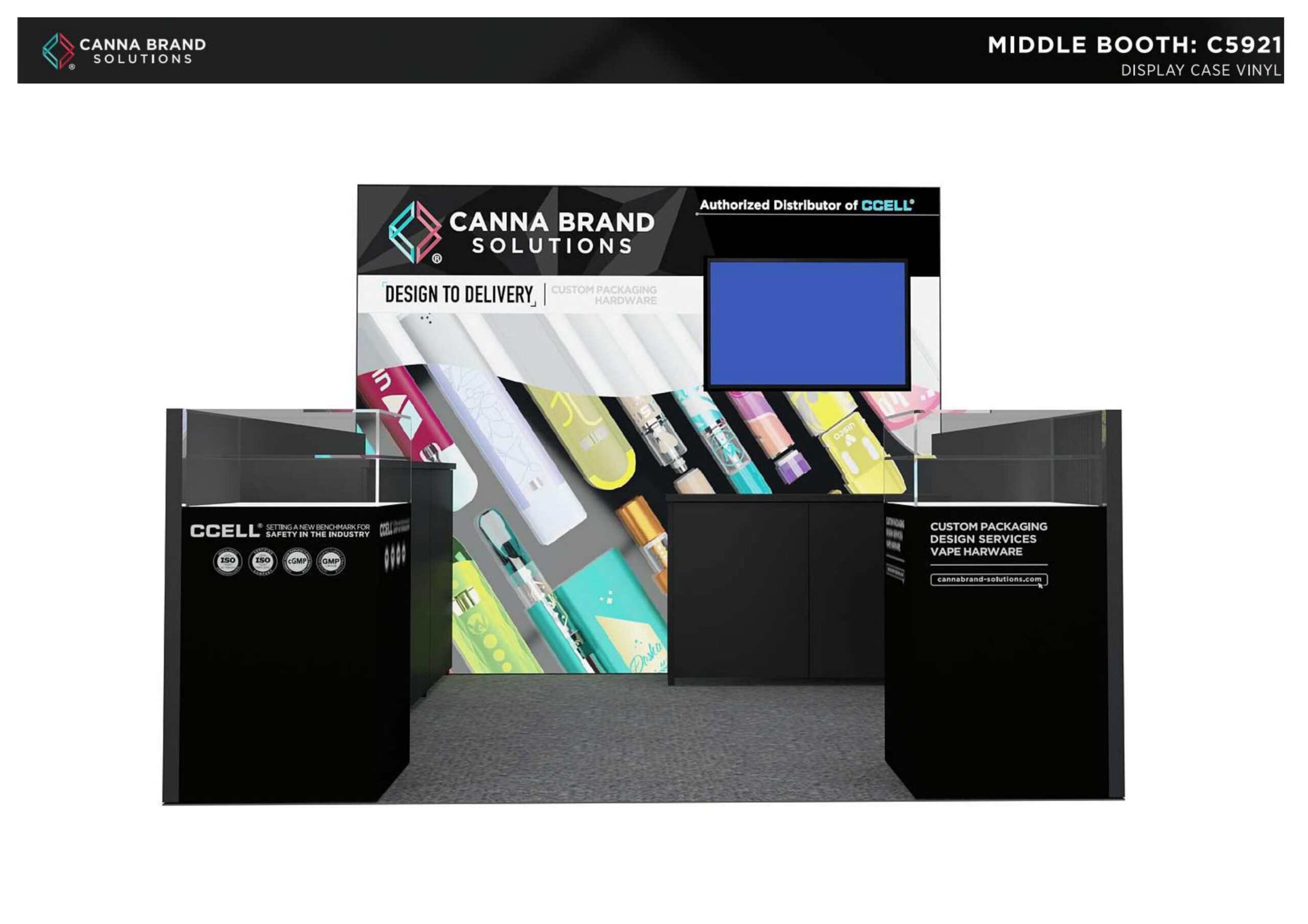 10′ x 10′ Canna Brand Solutions Booth – MJBizCon