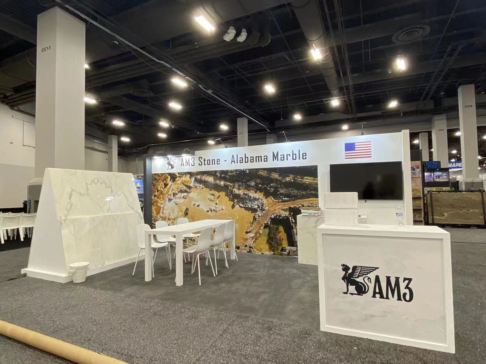 20’x10′ AM3 Stone Booth for Advantis Coverings