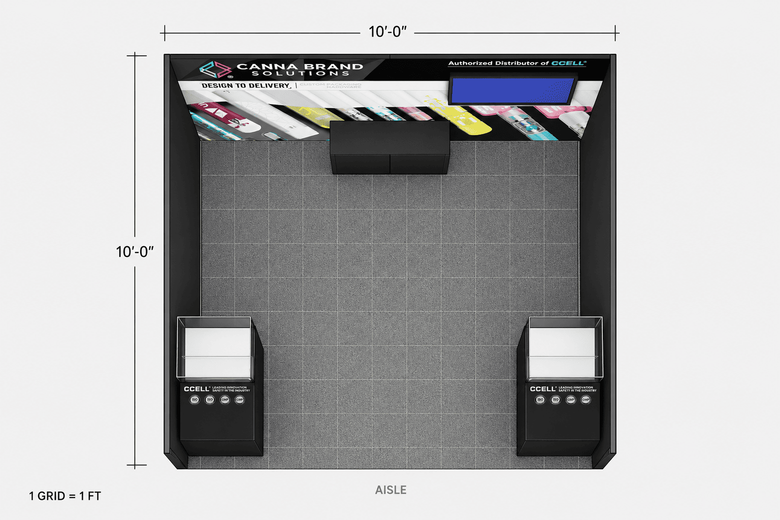 10′ x 10′ Canna Brand Solutions Booth – MJBizCon