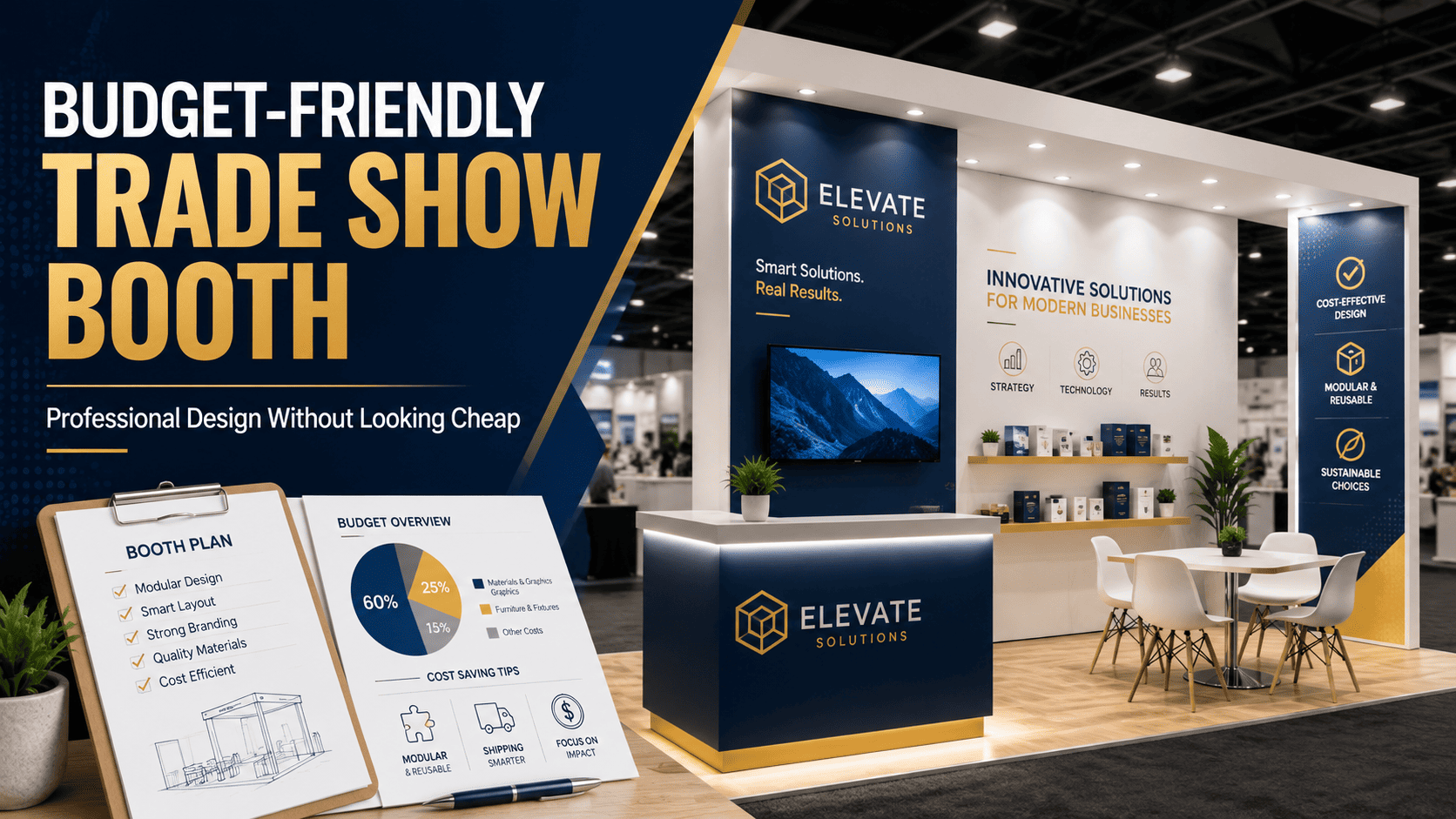 How to Create a Budget-Friendly Trade Show Booth Without Looking Cheap？