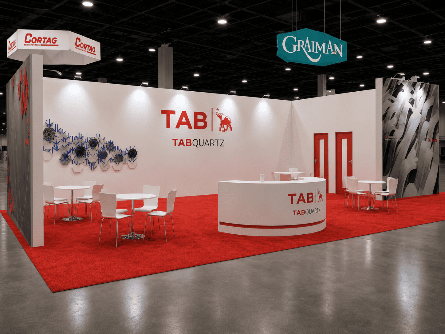 30′ x50′ TABQUARTZ Booth at TISE 2022