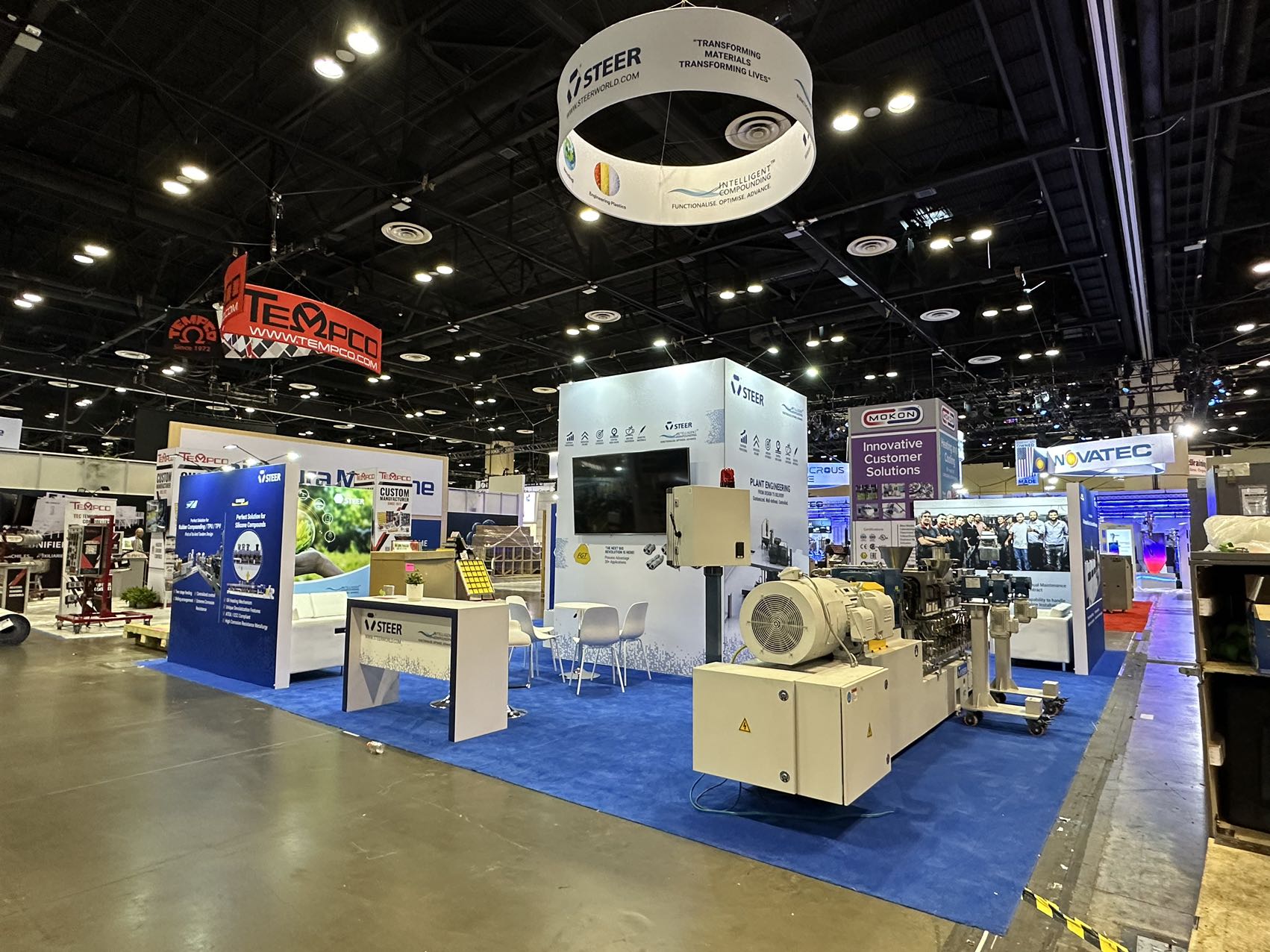 30′ x 30′ Custom Trade Show Booth for STEER at NPE 2024 Orlando