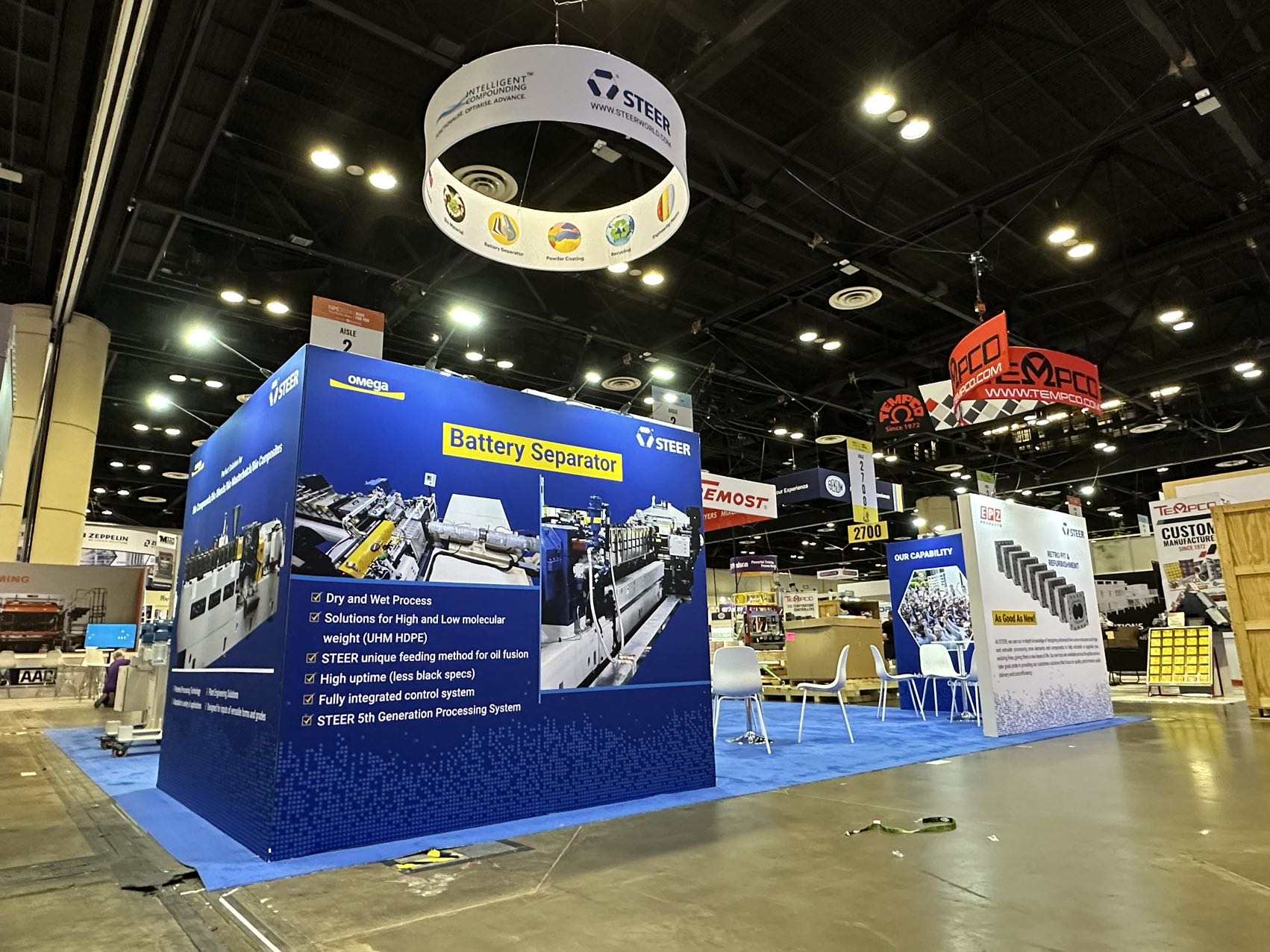 30′ x 30′ Custom Trade Show Booth for STEER at NPE 2024 Orlando