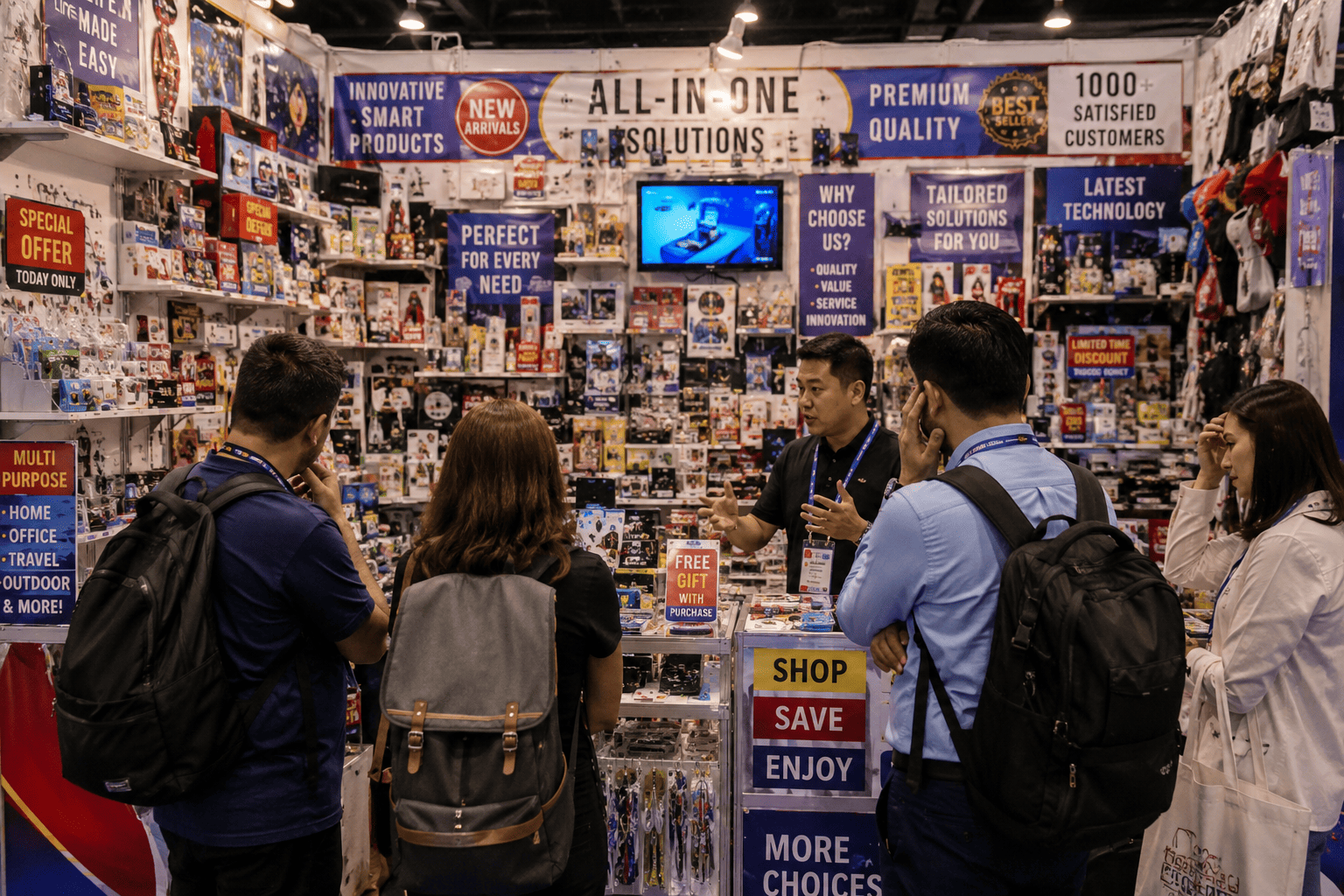 overseas exhibitor booth trust elements