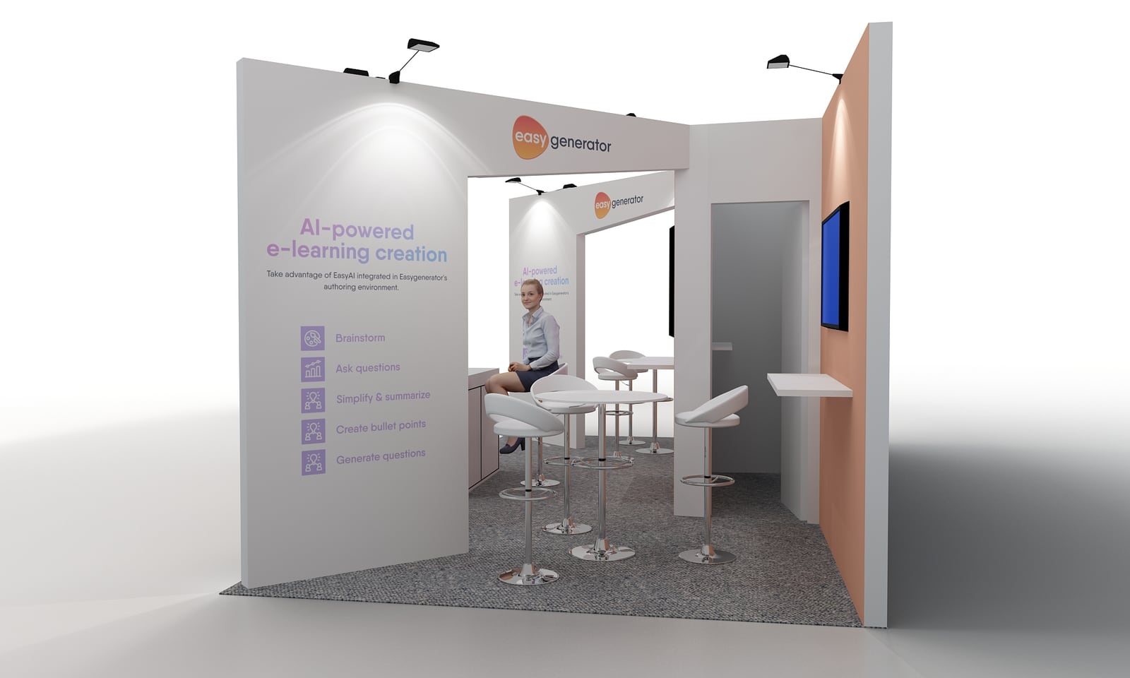 10×20 Easygenerator Booth at DevLearn 2023