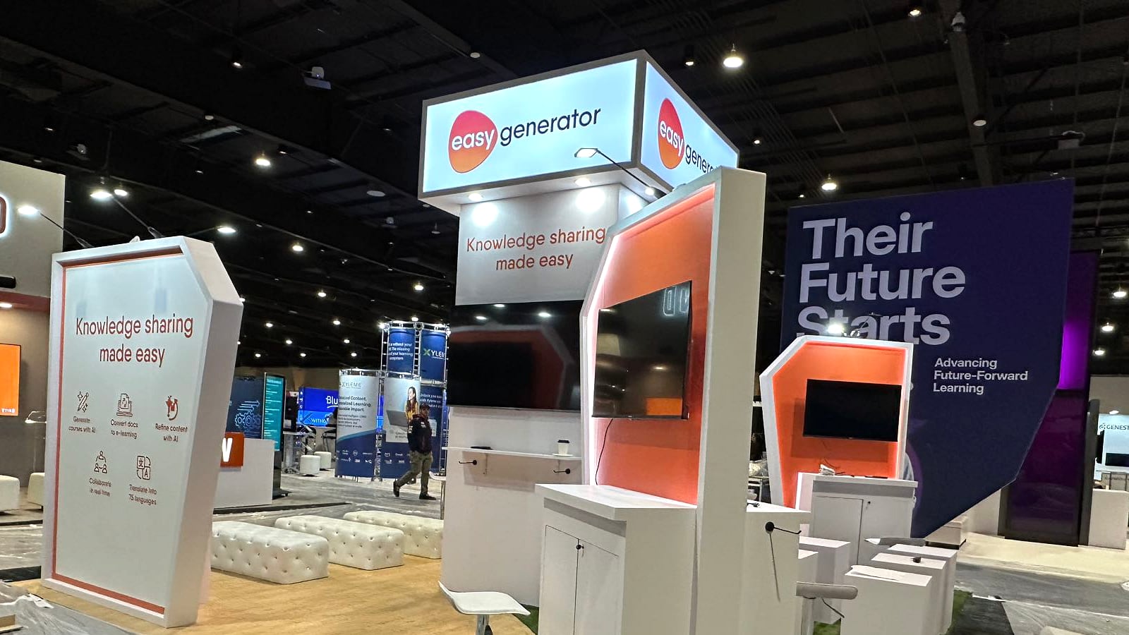 20×20 Easygenerator Island Booth at DevLearn 2024