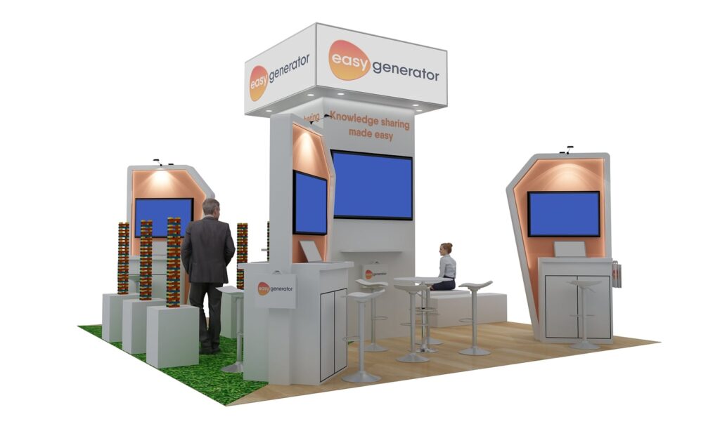 20×20 Easygenerator Island Booth at DevLearn 2024