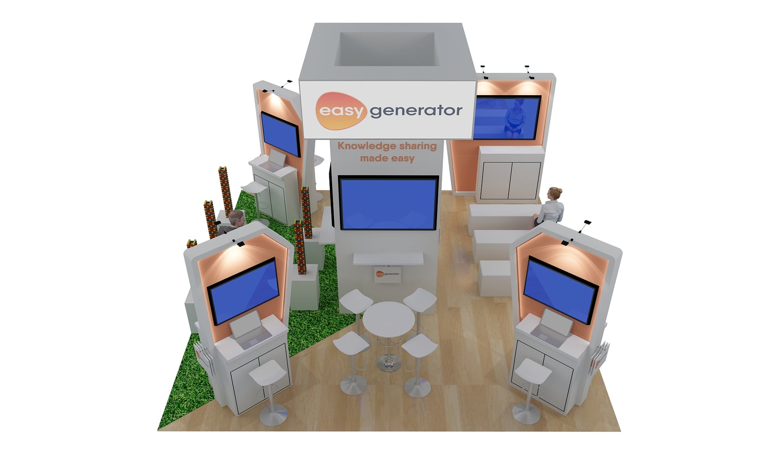 20×20 Easygenerator Island Booth at DevLearn 2024