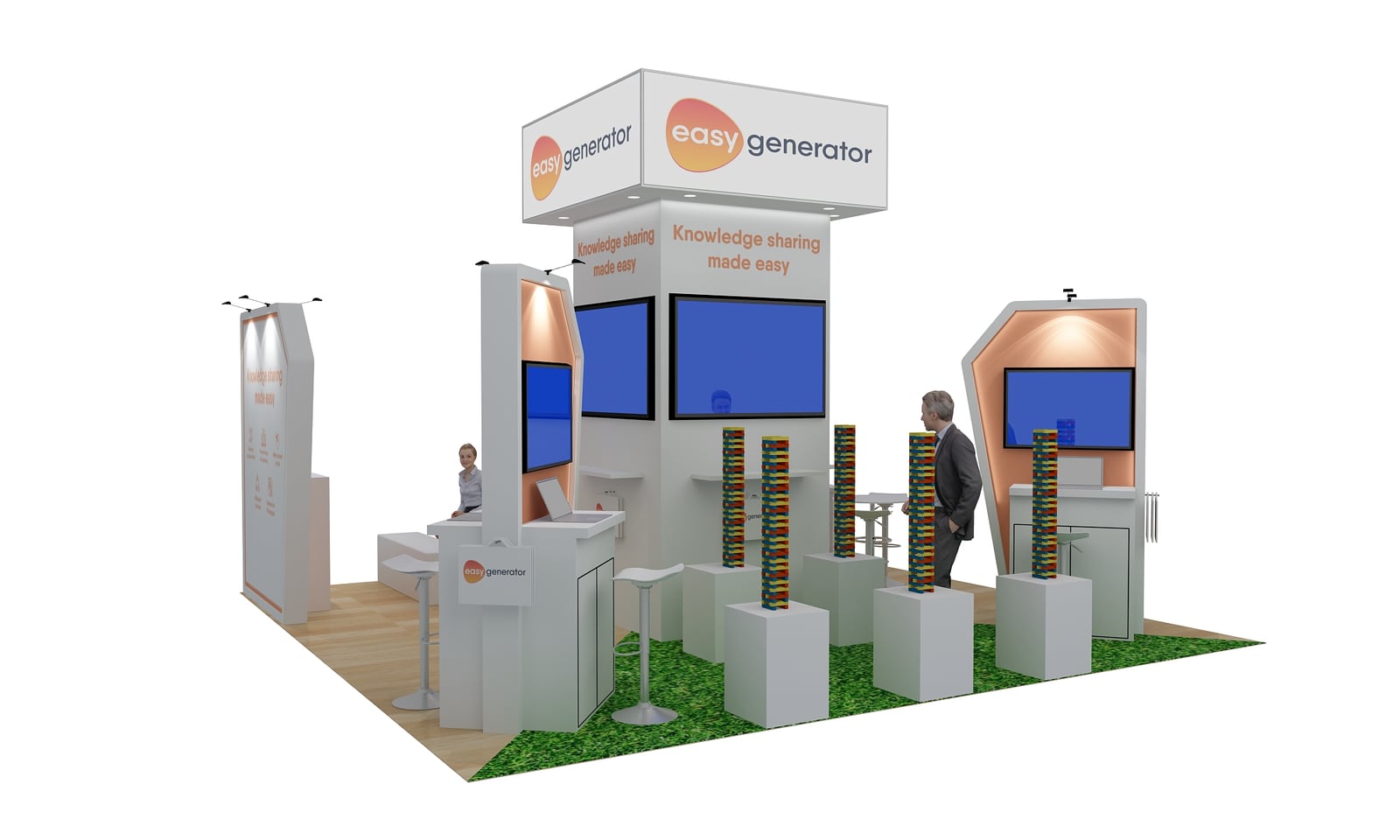 20×20 Easygenerator Island Booth at DevLearn 2024